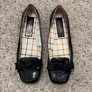 Coach Black Flats